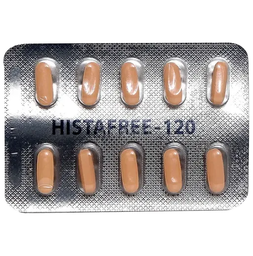 histafree 120mg tablet 10's